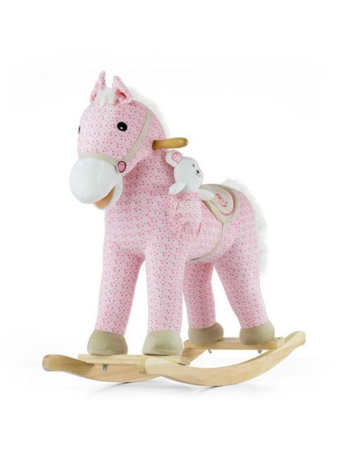 E-shop Hojdací koník s melódiou Milly Mally Pony ružový - 20969