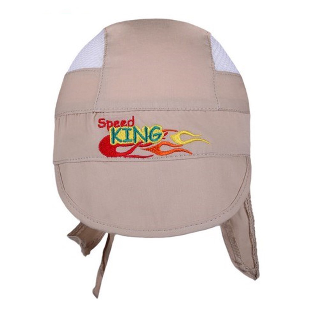 E-shop Letná detská čiapočka-šatka New Baby Speed King bežová, 116 (5-6 rokov) - 23263
