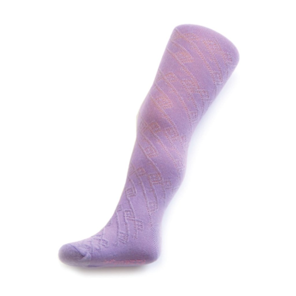 E-shop Dětské žakárové pančucháče New Baby fialové, 116 (5-6 rokov) - 24508