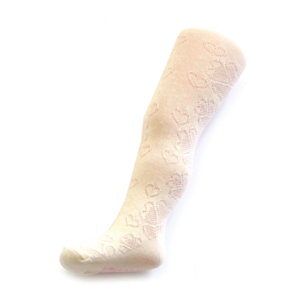 E-shop Detské žakárové pančucháče New Baby bežové, 116 (5-6 rokov) - 24510