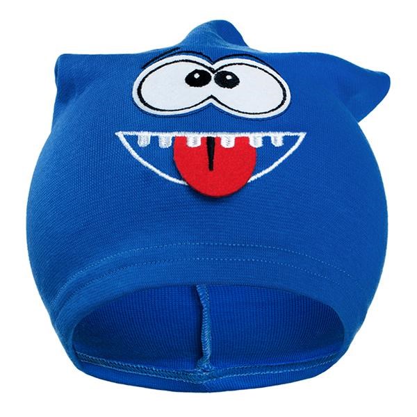 E-shop Jesenná detská čiapočka New Baby smejko modrá, 110 (4-5r) - 26800