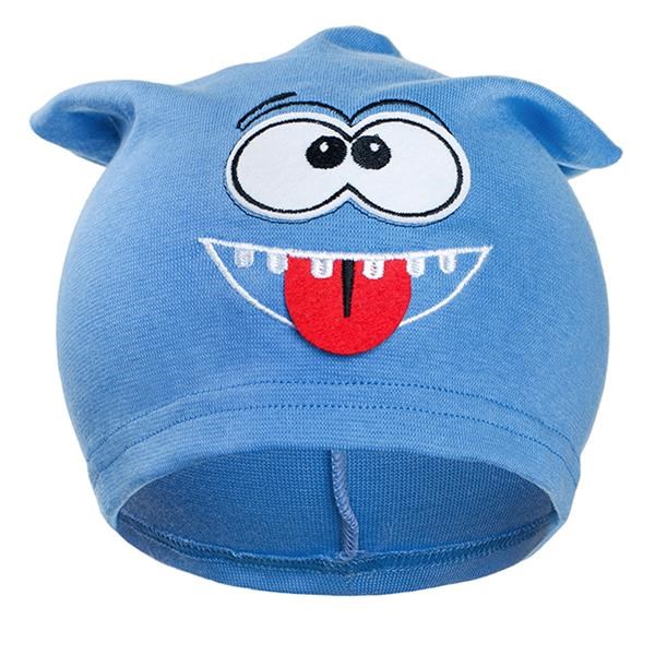 E-shop Jesenná detská čiapočka New Baby smejko bledo modrá, 110 (4-5r) - 26801