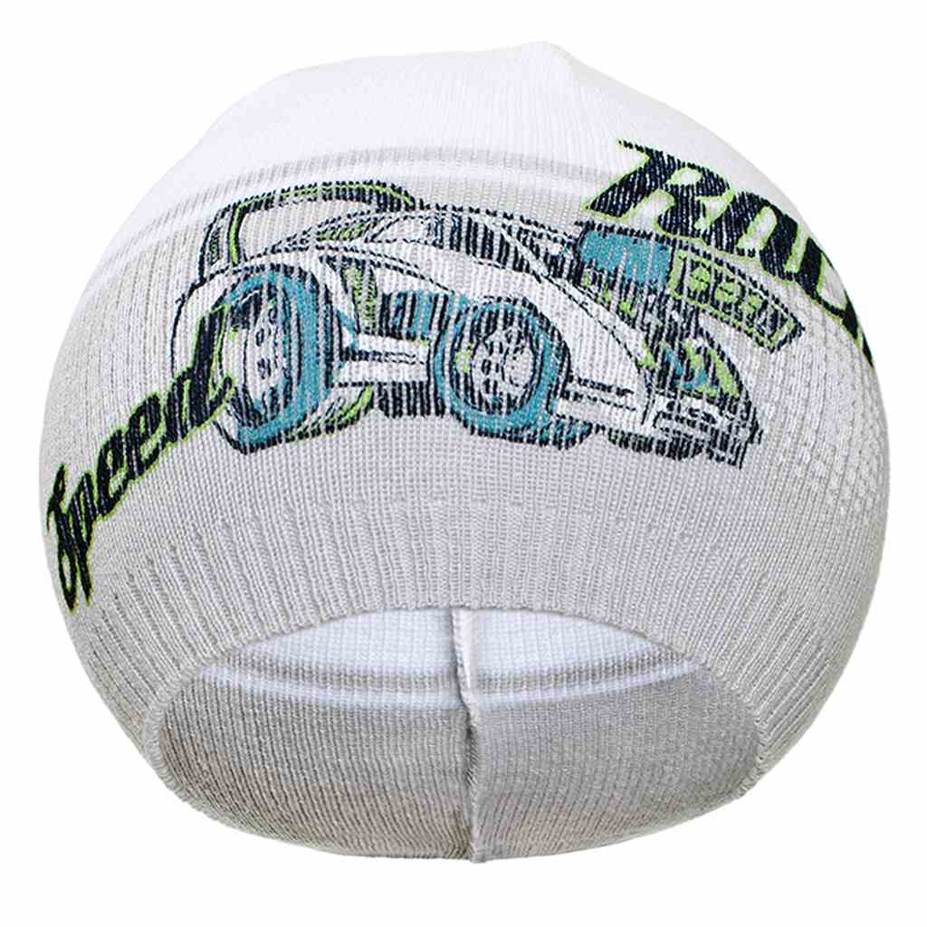 E-shop Jesenná detská čiapočka New Baby Racing sivá, 110 (4-5r) - 26810