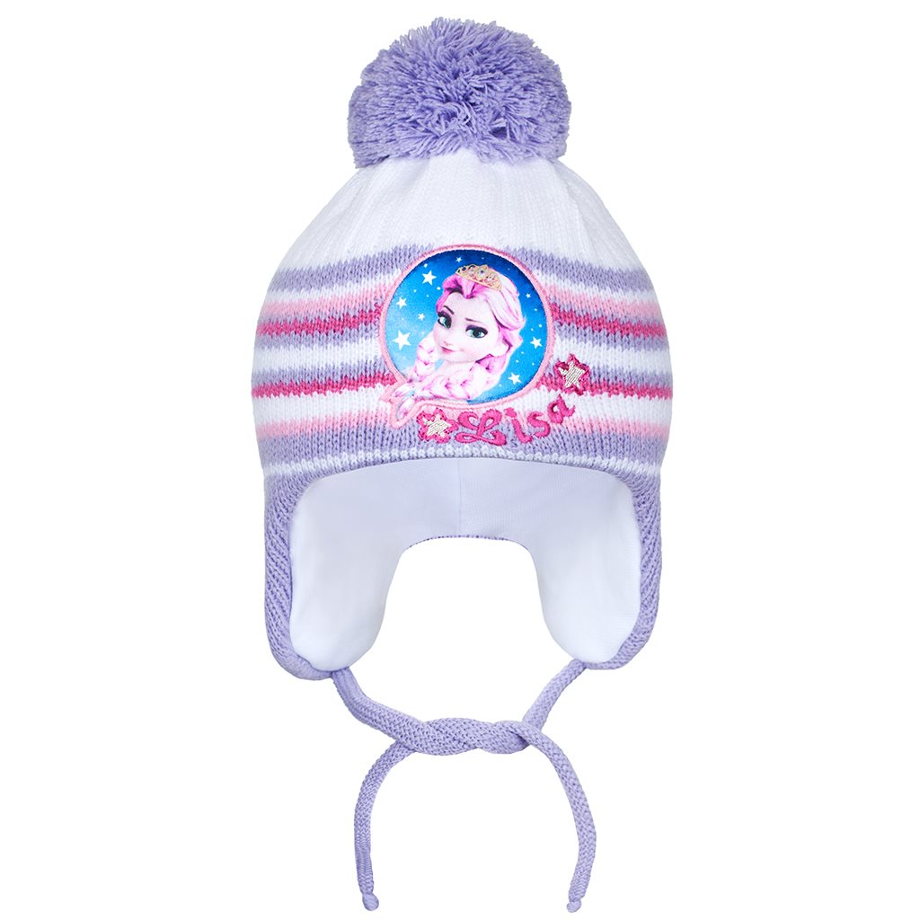 E-shop Zimná detská čiapočka New Baby Lisa fialová, 104 (3-4r) - 26822