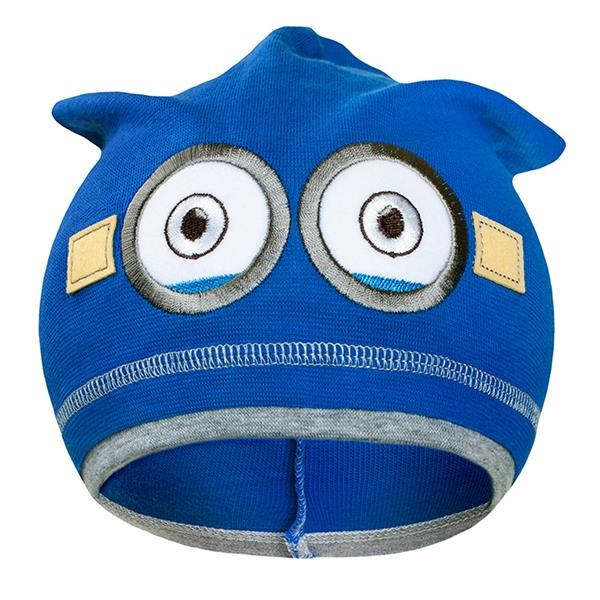 E-shop Jesenná detská čiapočka New Baby mimoň tmavo modrá, 110 (4-5r) - 26877