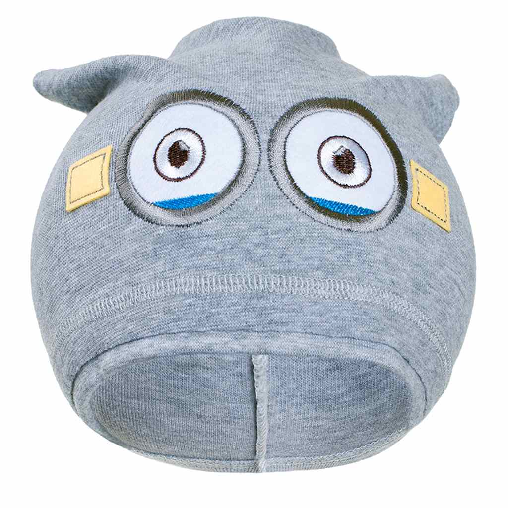 E-shop Jesenná detská čiapočka New Baby mimoň sivá, 110 (4-5r) - 26878