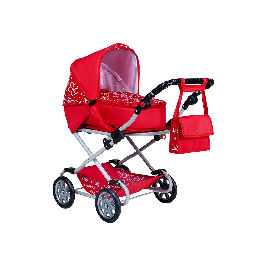 E-shop Detský kočík pre bábiky 2v1 New Baby Monika červený - 29159