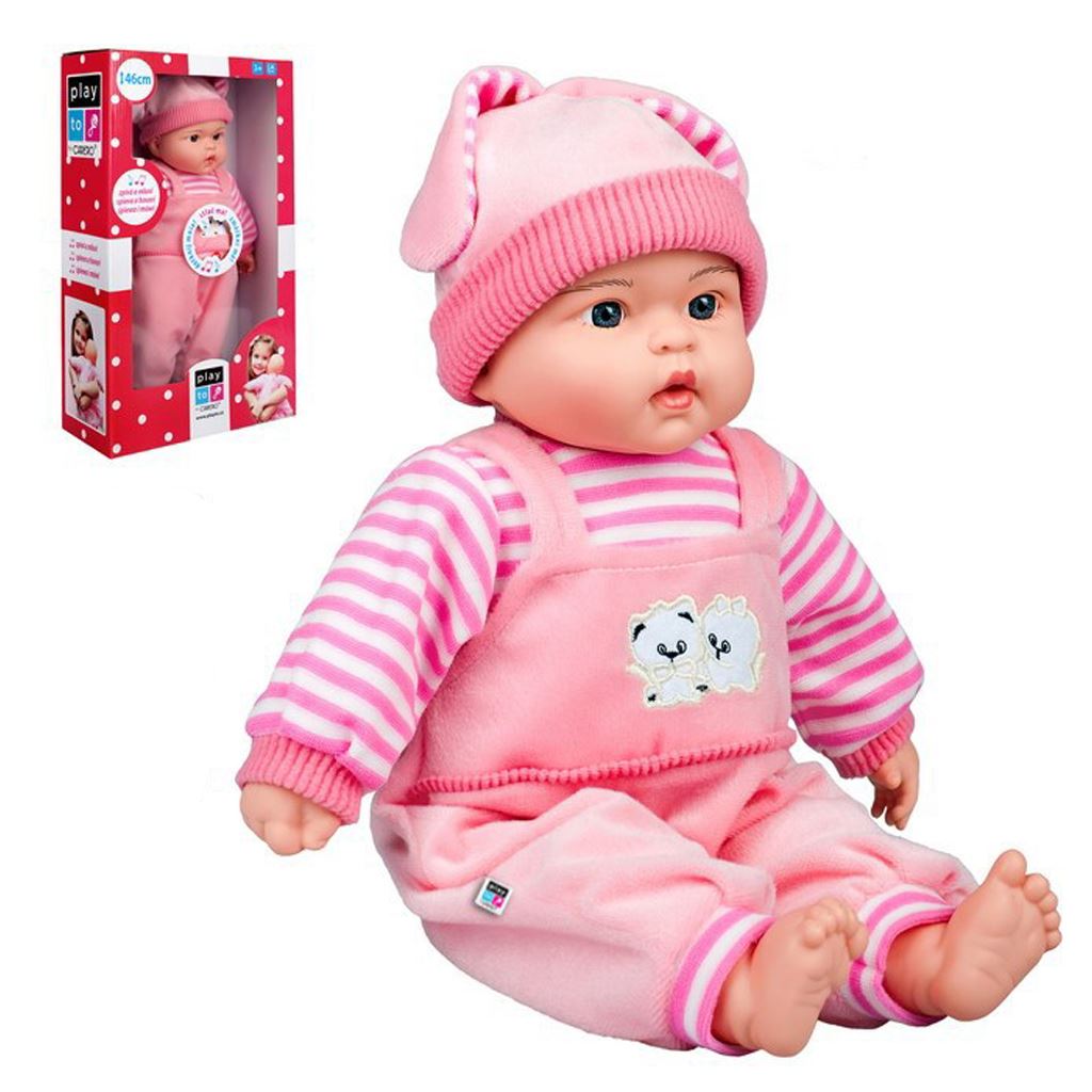 E-shop Poľsky hovoriaca a spievajúca detská bábika PlayTo Agatka 46 cm - 29166
