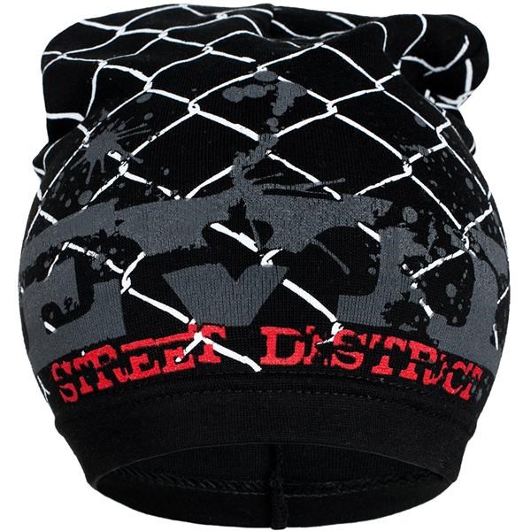 E-shop Jarná detská čiapočka New Baby s nápisom čierná, 104 (3-4r) - 30556