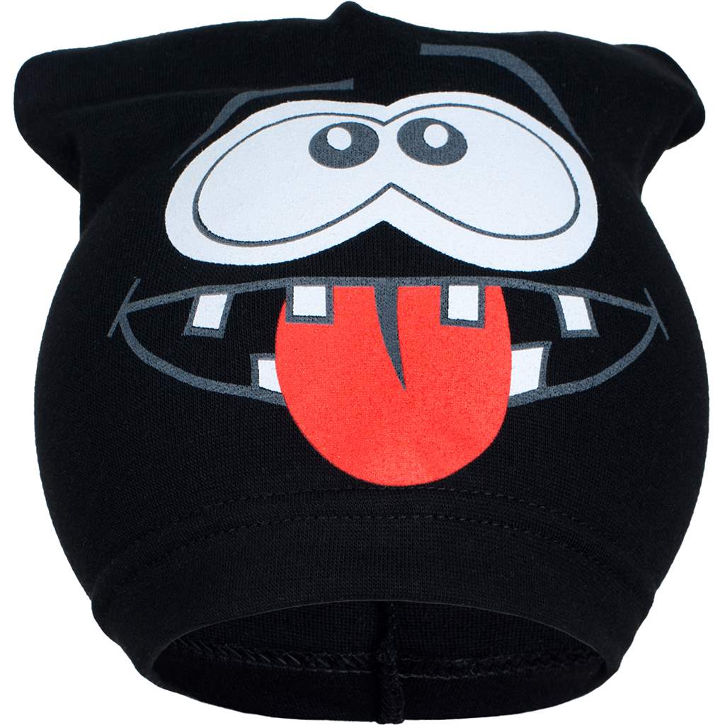 E-shop Jarná detská čiapočka New Baby smejko čierná, 104 (3-4r) - 30560