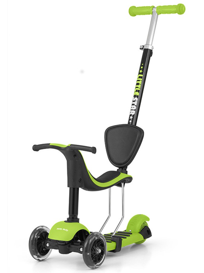 E-shop Detská kolobežka Milly Mally Little Star green - 30680