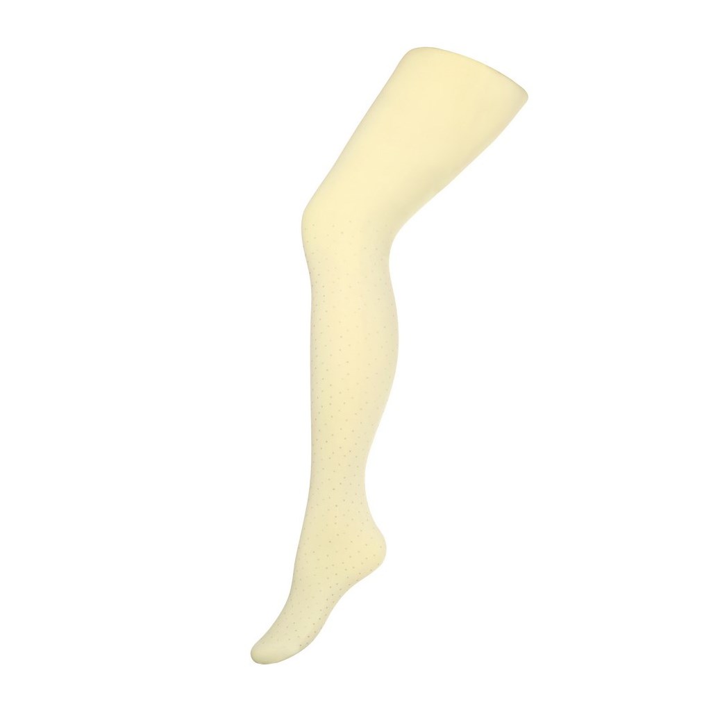 E-shop Detské bavlnené pančucháče 3D New Baby bežové s bodkami, 116 (5-6 rokov) - 31040