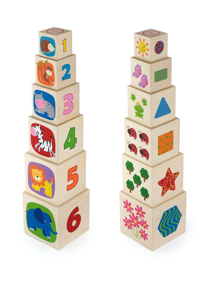 E-shop Drevená pyramida pre deti Viga - 32856