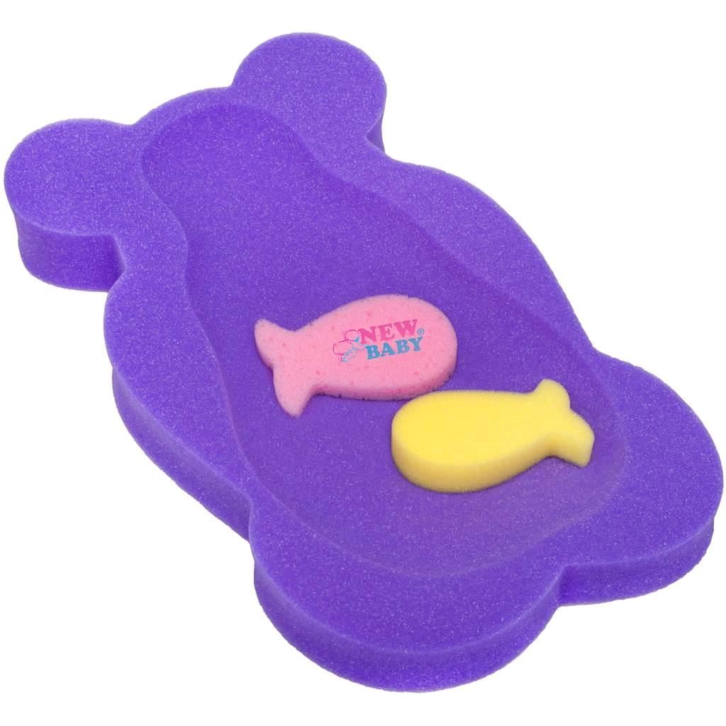 E-shop Penová podložka maxi New Baby BASIC medveď fialová - 32887