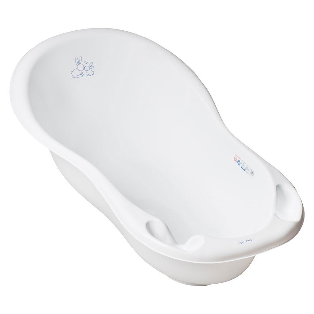 E-shop TEGA Anatomická vanička s výpusťou 102 cm LUX Bunny biela - 33557