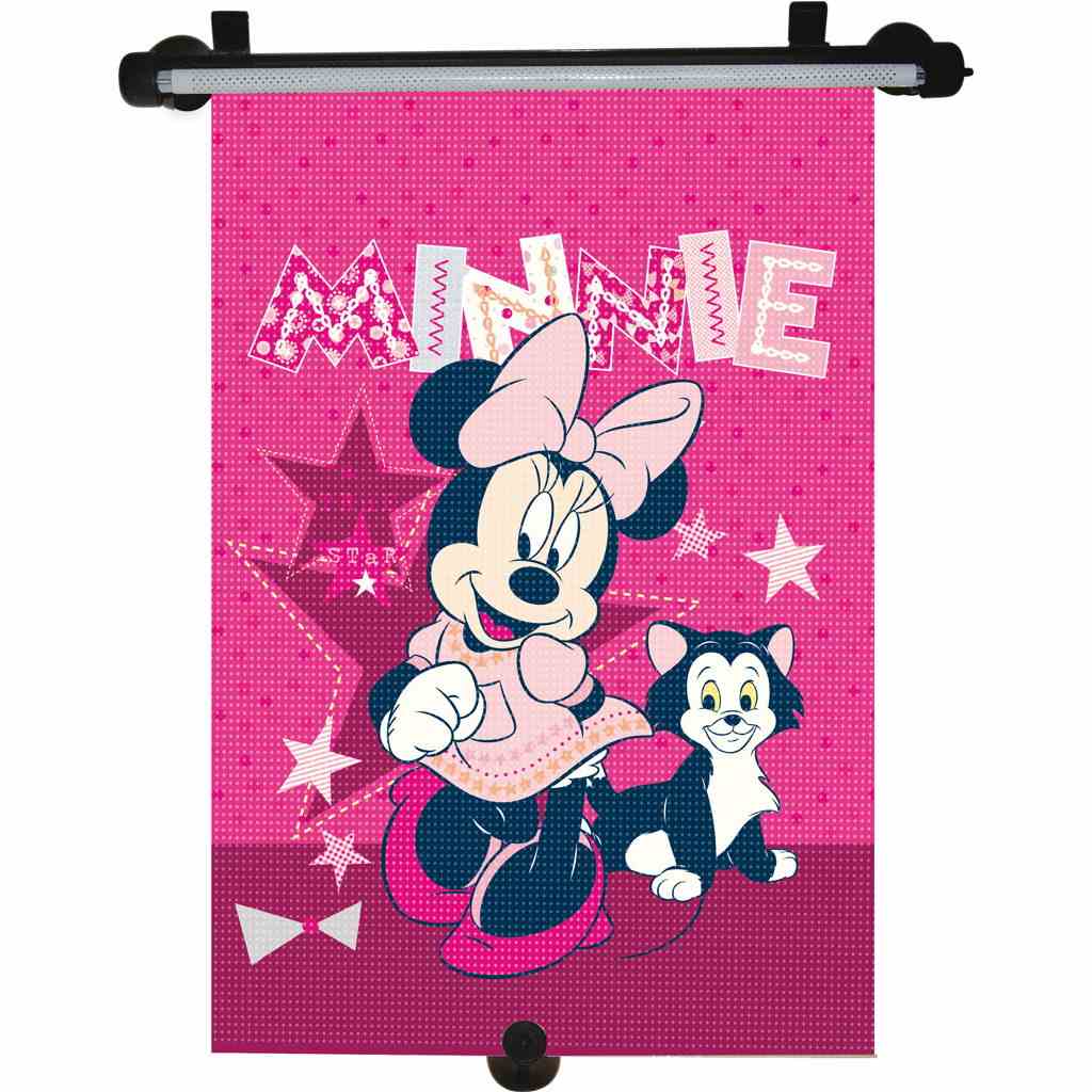 E-shop KAUFMANN Slnečná roleta do auta Minnie tmavo ružová - 34215