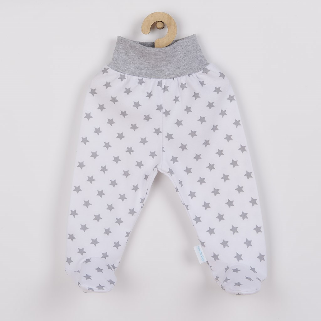 E-shop Dojčenské polodupačky New Baby Classic II sivé s hviezdičkami, 50 - 34897