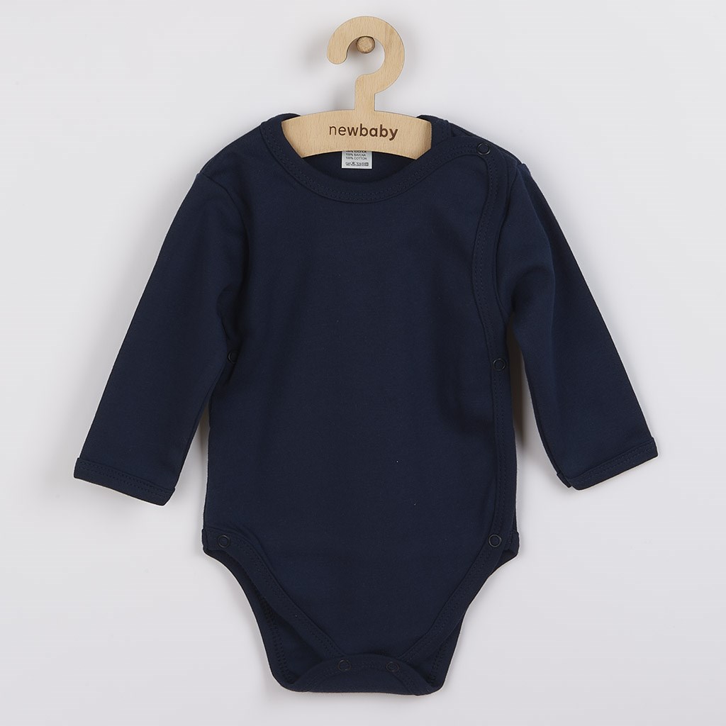 E-shop Dojčenské body celorozopínacie New Baby Classic II tmavo modré, 50 - 34957