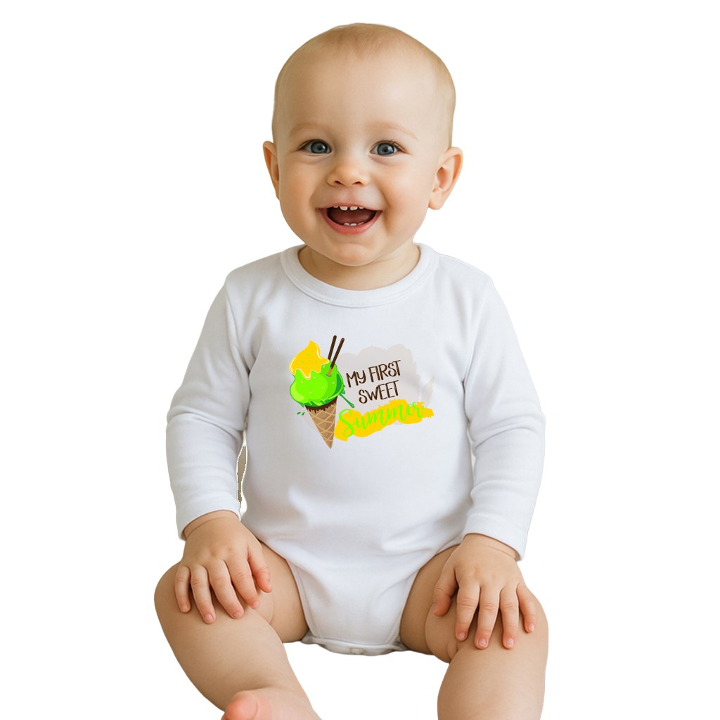 E-shop Body s potlačou New Baby MY FIRST SWEET Summer zelené, 50 - 35268