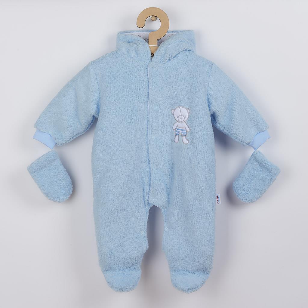 E-shop Zimná kombinézka New Baby Nice Bear modrá, 68 (4-6m) - 36573