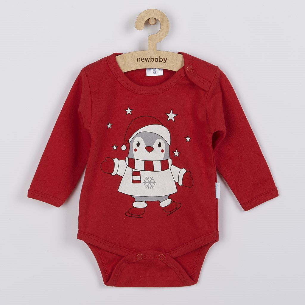 E-shop Dojčenské body s dlhým rukávom New Baby Winter Penguin, 62 (3-6m) - 37261
