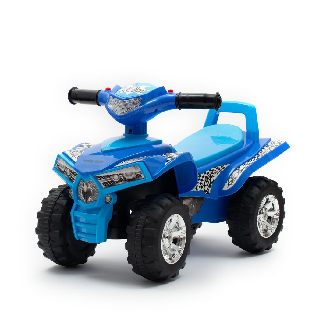 E-shop Detské odrážadlo so zvukom Štvorkolka Baby Mix modrá - 38077