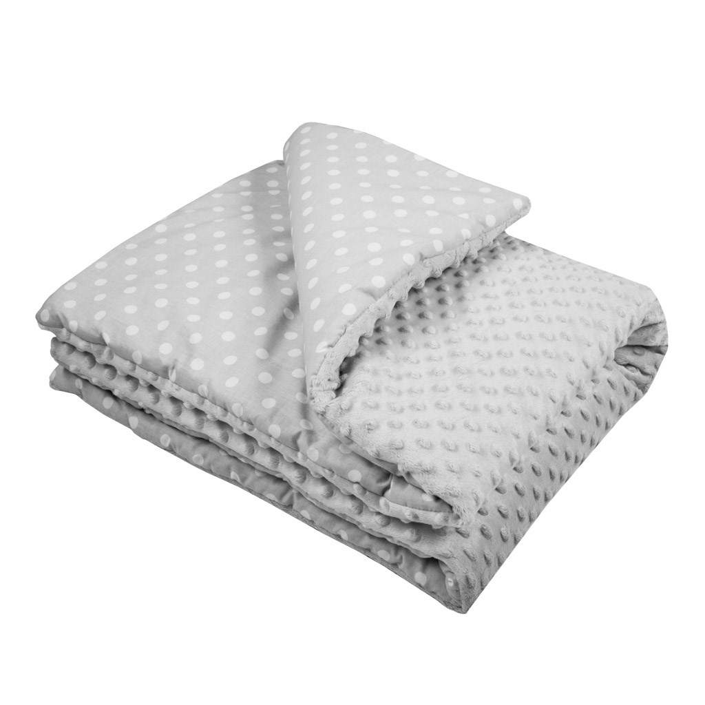E-shop Detská deka z Minky s výplňou New Baby sivá 80x102 cm - 39069