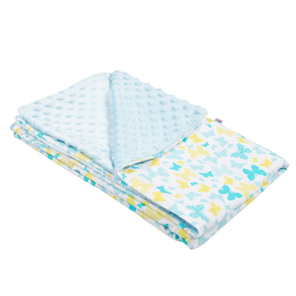 E-shop Detská deka z Minky New Baby modrá 80x102 cm - 39172