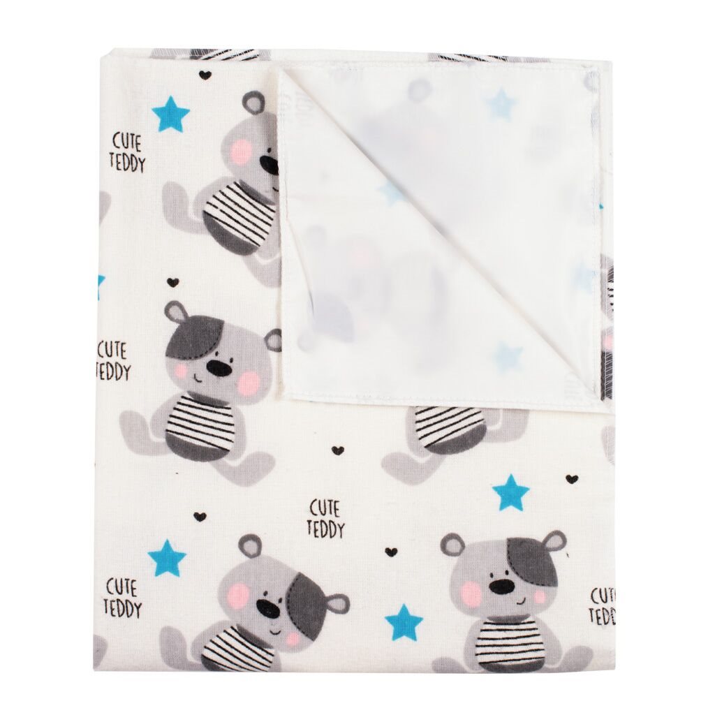 E-shop Nepremokavá flanelová podložka New Baby Cute Teddy - 39475