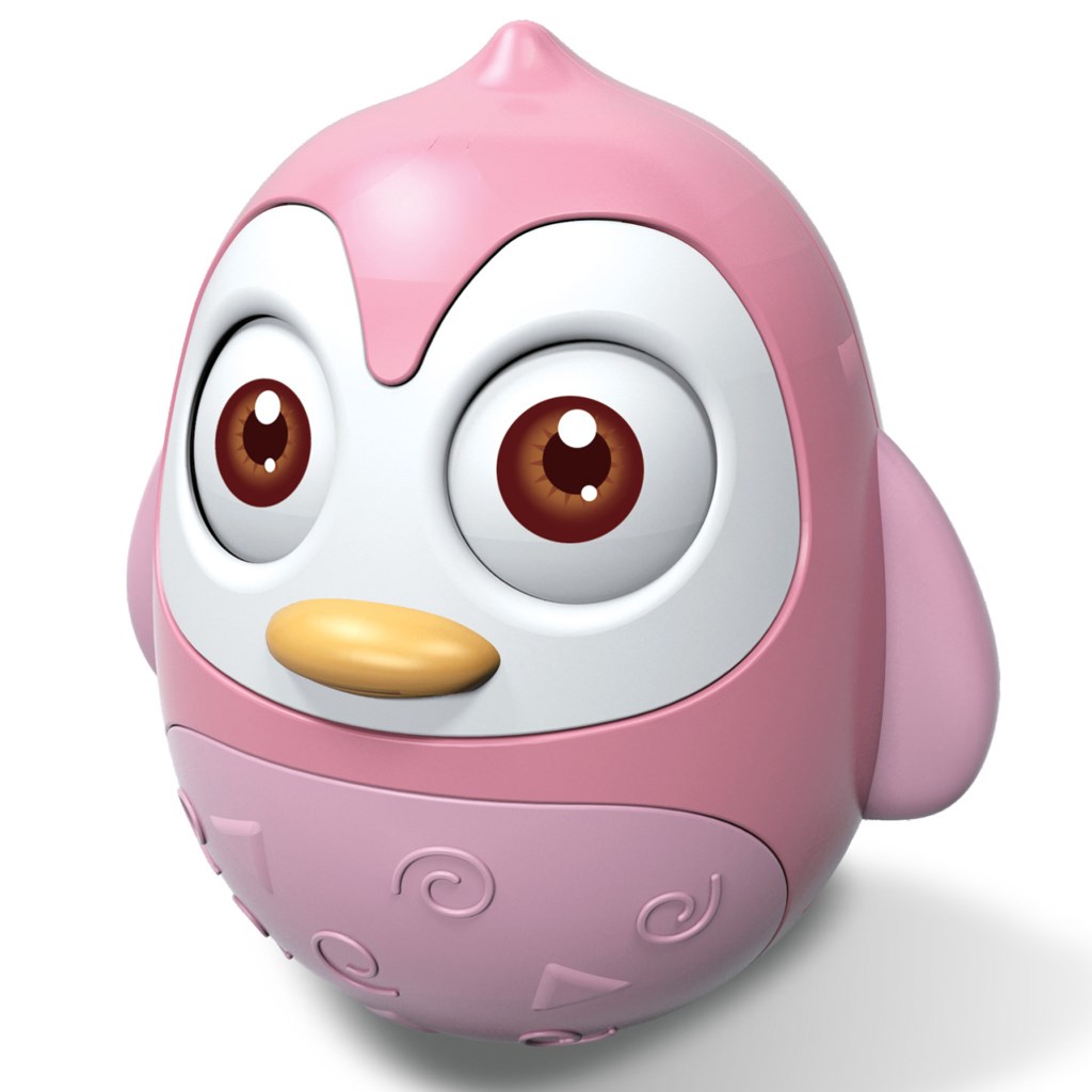 E-shop Kývajúca hračka Baby Mix tučniak ružový - 40054