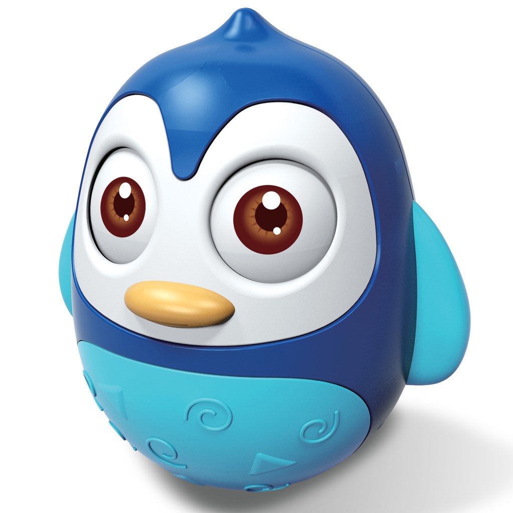 E-shop Kývajúca hračka Baby Mix tučniak modrý - 40055