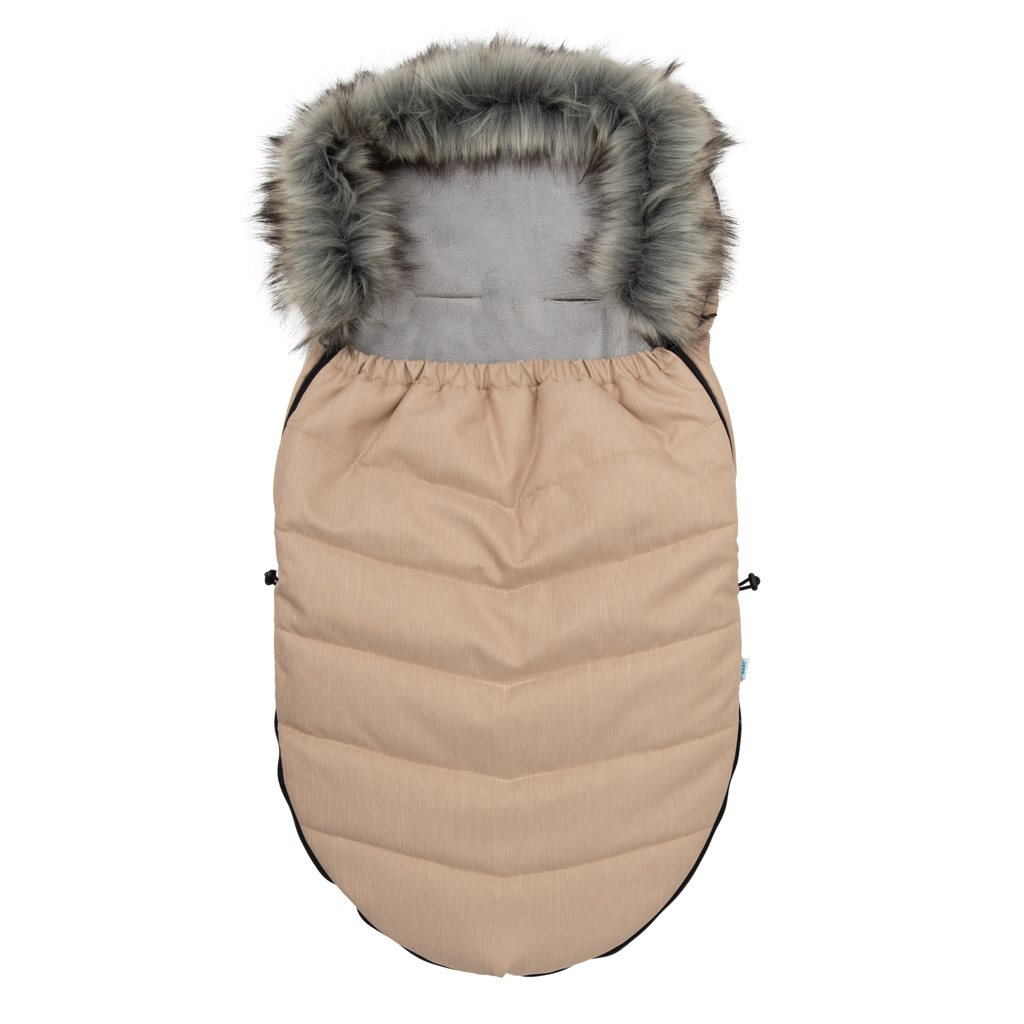 E-shop Detsky fusak NEW BABY s kožušinou bežový - 40298