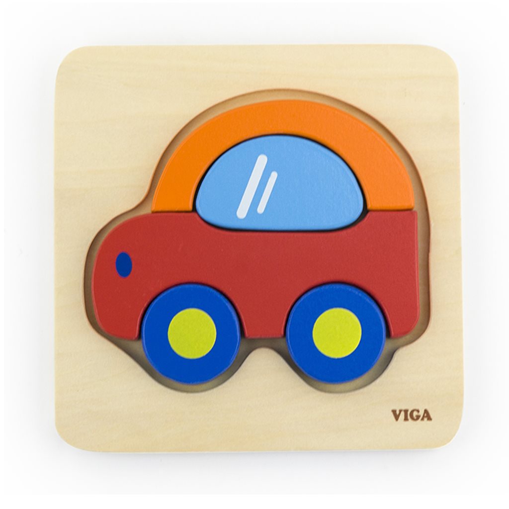 E-shop Drevené puzzle pre najmenších Viga Auto - 40406