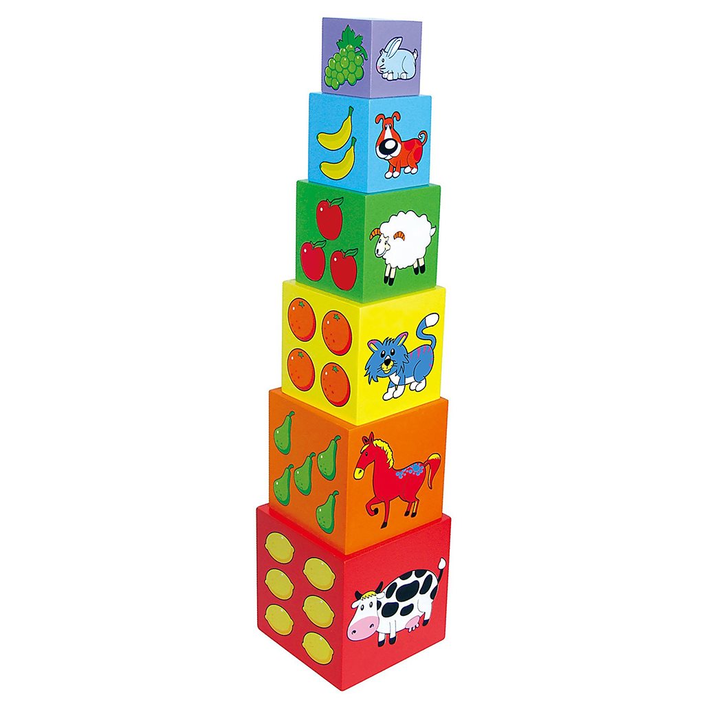 E-shop Drevená edukačná pyramída pre deti Viga - 40462
