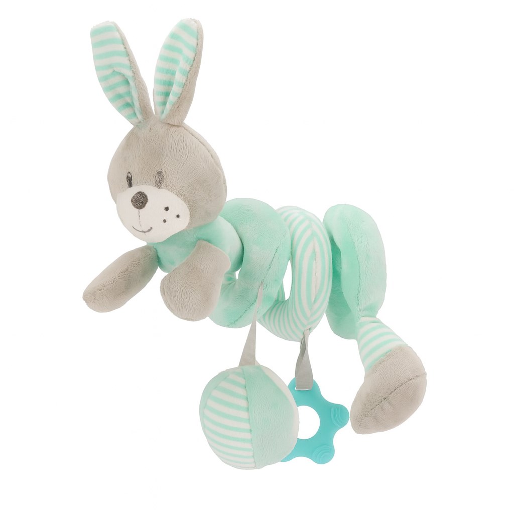 E-shop Hračka na postieľku Špirála Baby Mix králik mätový - 40869