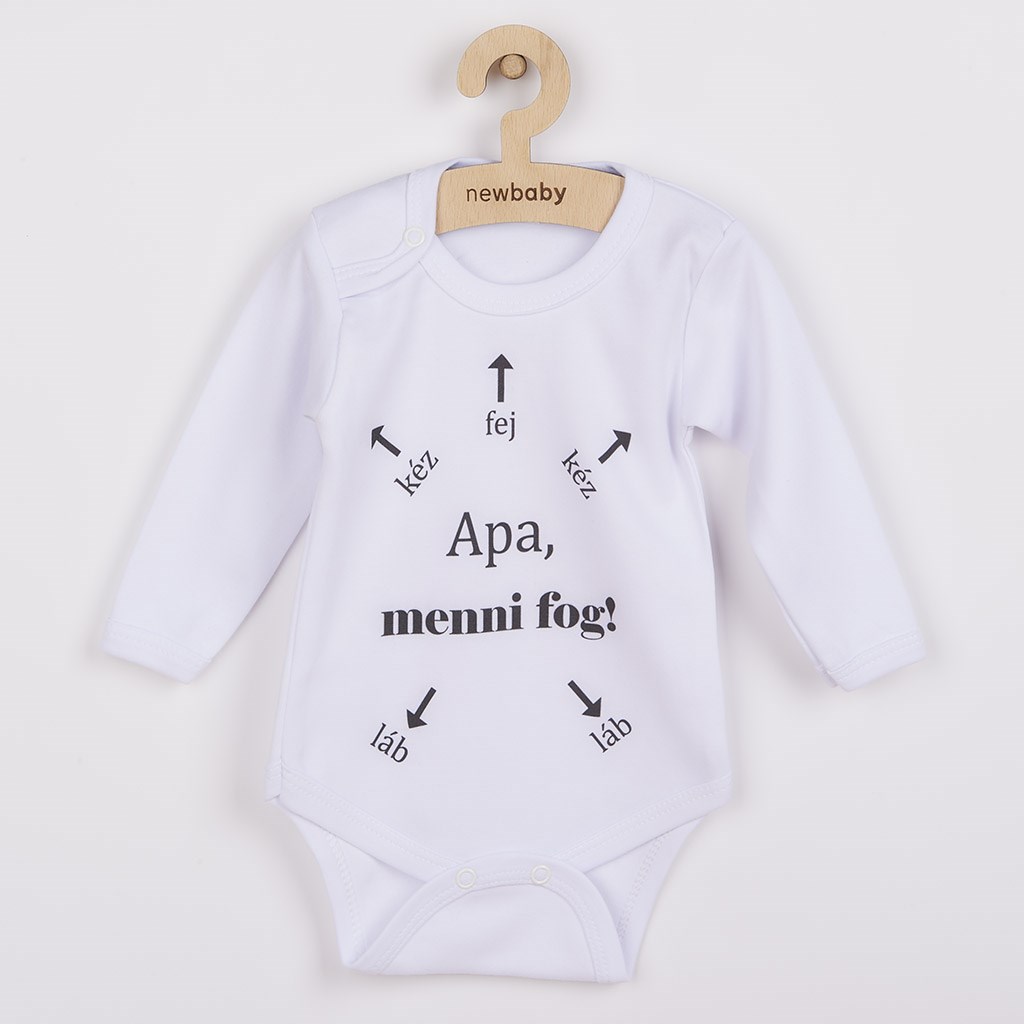 E-shop Body s potlačou New Baby Apa, menni fog!, 86 (12-18m) - 40903