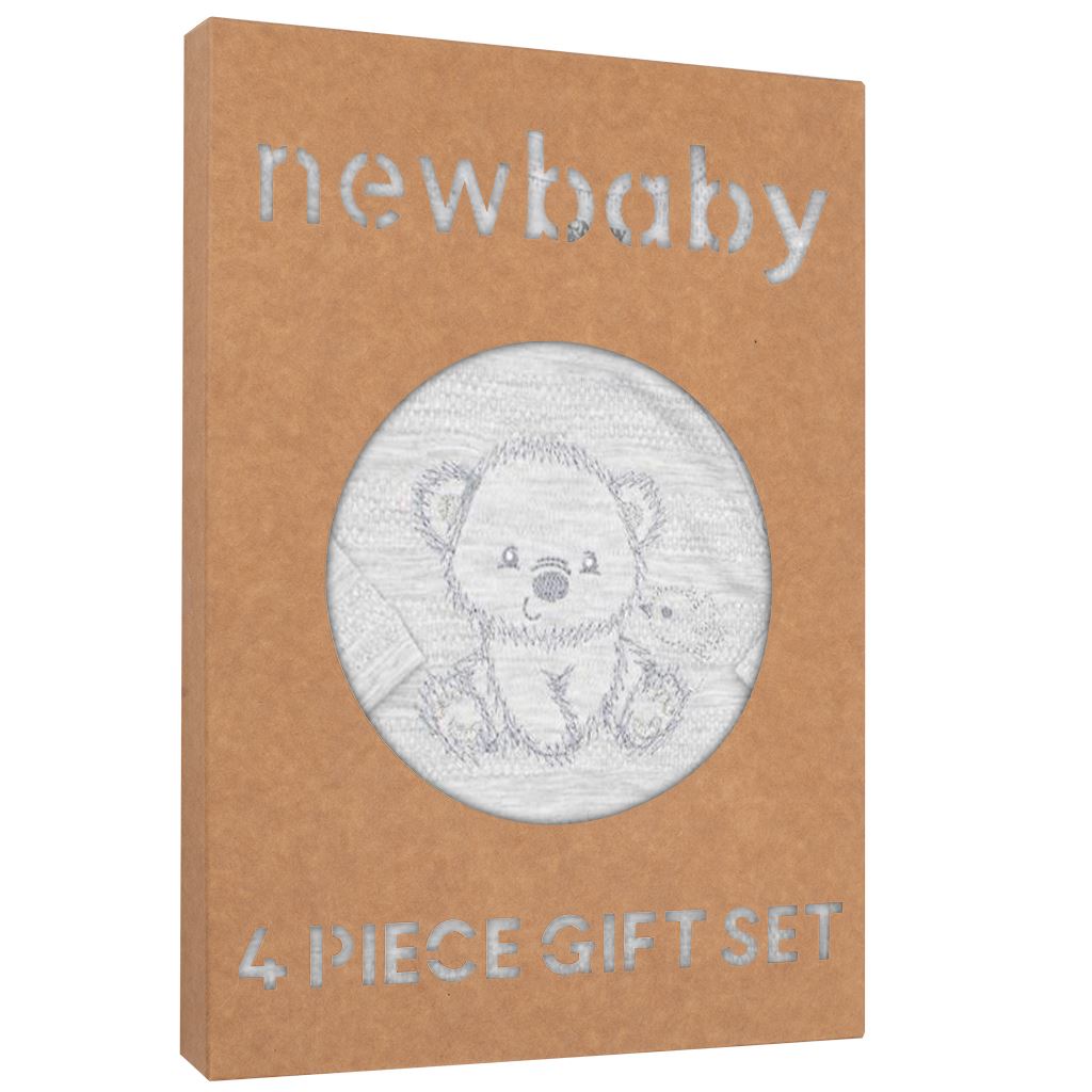 E-shop Dojčenská súprava do pôrodnice New Baby Sweet Bear sivá, 56 (0-3m) - 41167