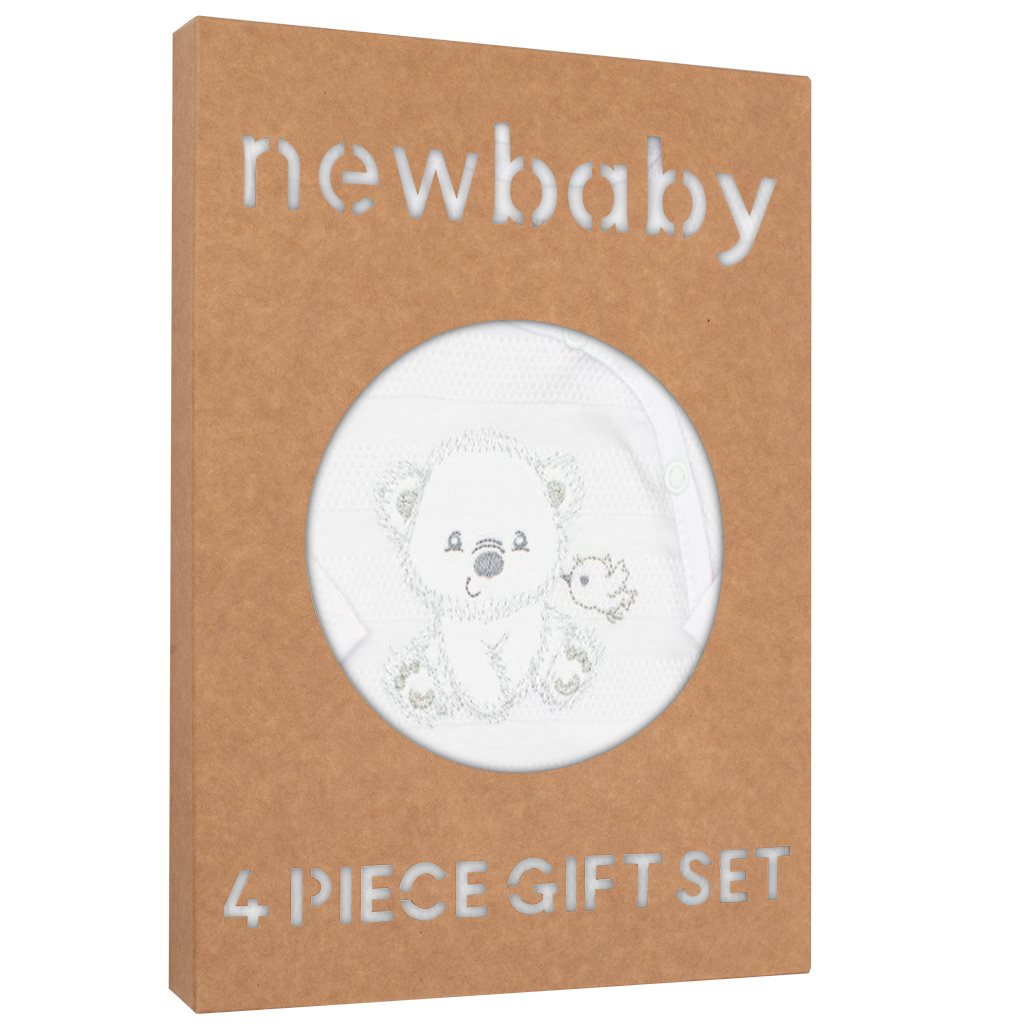 E-shop Dojčenská súprava do pôrodnice New Baby Sweet Bear biela, 62 (3-6m) - 41171