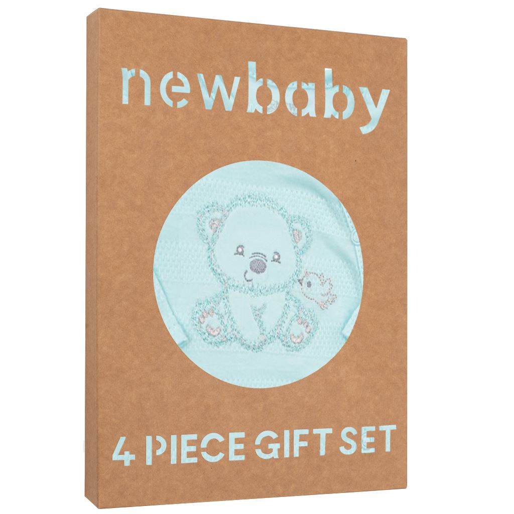 E-shop Dojčenská súprava do pôrodnice New Baby Sweet Bear modrá, 62 (3-6m) - 41174