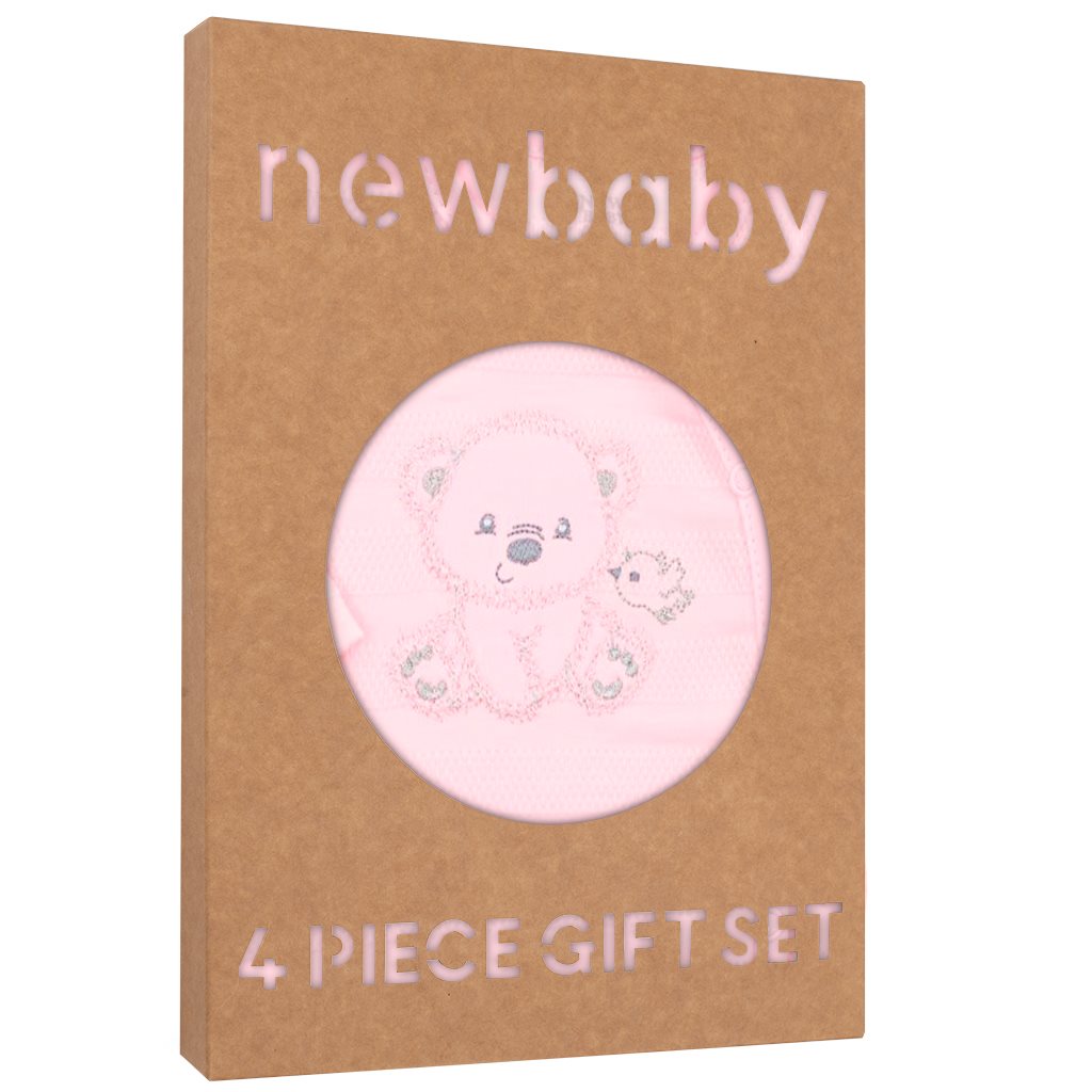 E-shop Dojčenská súprava do pôrodnice New Baby Sweet Bear ružová, 62 (3-6m) - 41175