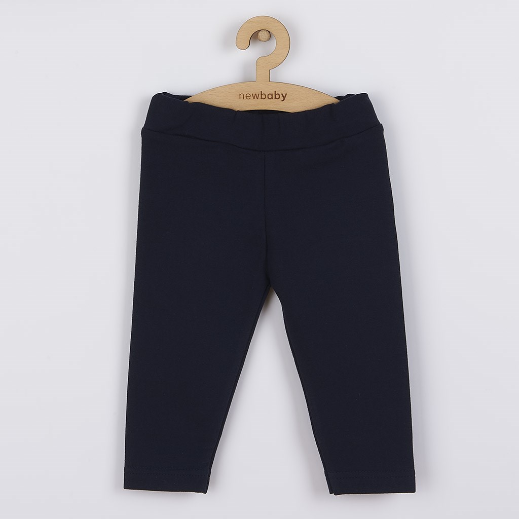 E-shop Dojčenské bavlnené legíny New Baby Leggings tmavo modré, 56 (0-3m) - 41394