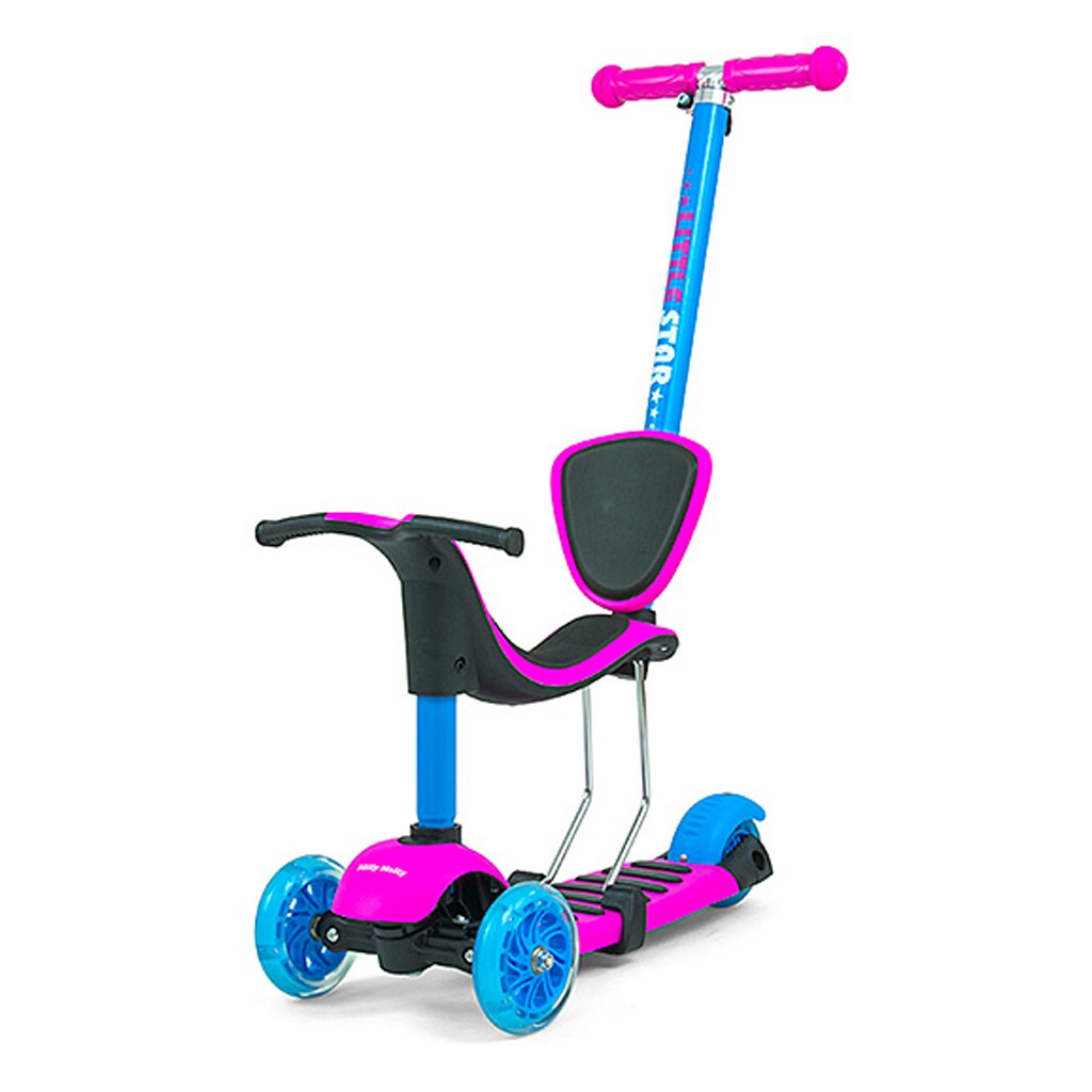 E-shop Detská kolobežka Milly Mally Little Star pink-blue - 41592