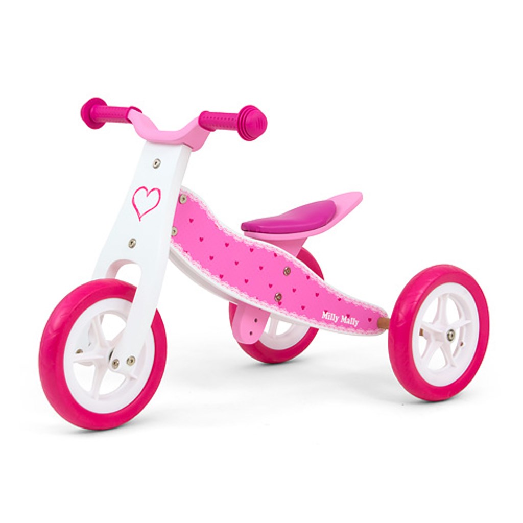 E-shop Detské multifunkčné odrážadlo 2v1 Milly Mally Cool Hearts - 41640