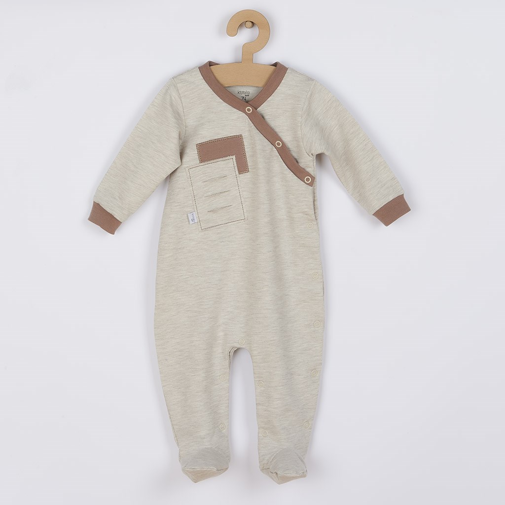E-shop Dojčenský overal Koala Kamil hnedý, 74 (6-9m) - 43213