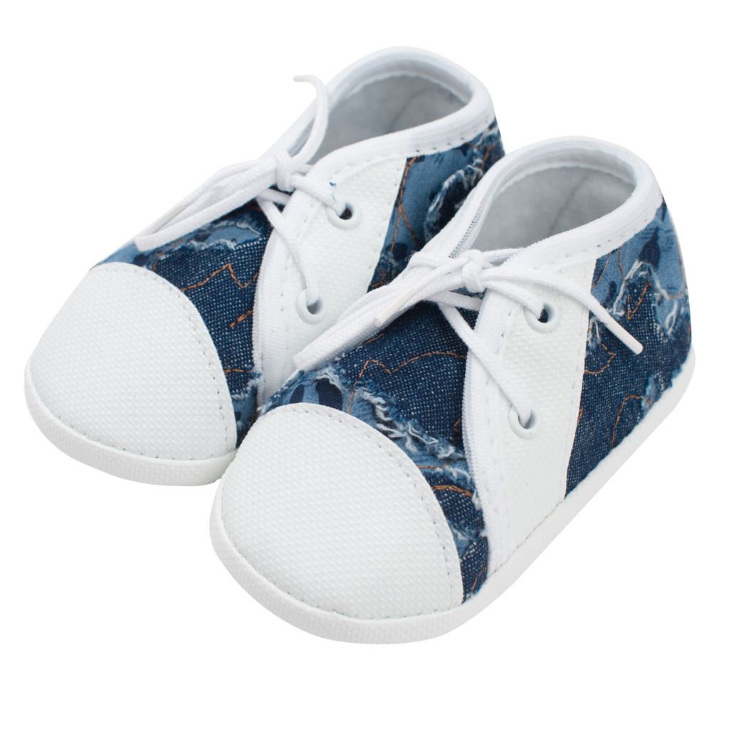 E-shop Dojčenské capačky tenisky New Baby modré 0-3 m, 116/122 - 43280