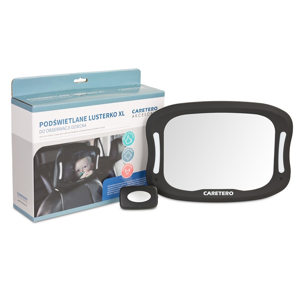 E-shop CARETERO Zrkadlo so svetlom LED do auta - 43592