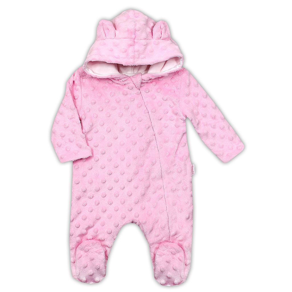 E-shop Dojčenský overal z Minky Nicol Bubbles ružový, 74 (6-9m) - 44182