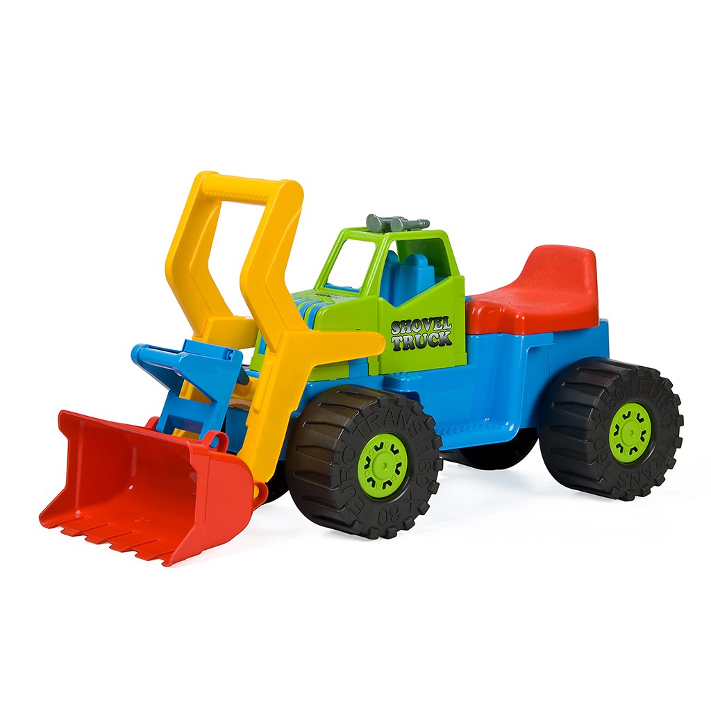 E-shop Detské odrážadlo Bager nakladač BAYO 74 cm modrý - 44794