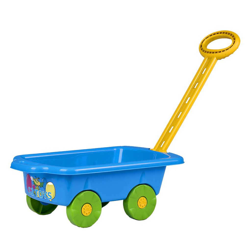E-shop Detský vozík Vlečka BAYO 45 cm modrý - 44795