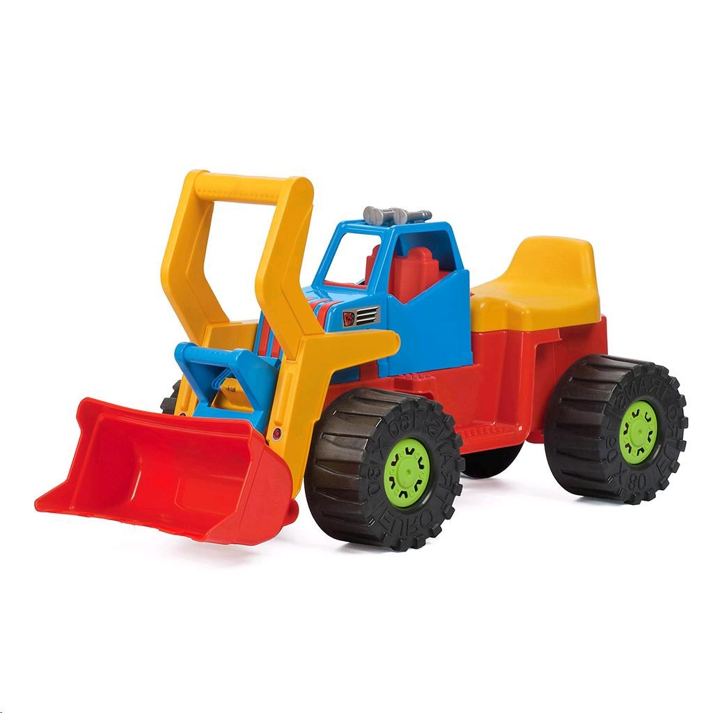 E-shop Detské odrážadlo Bager nakladač BAYO 74 cm červený - 44898
